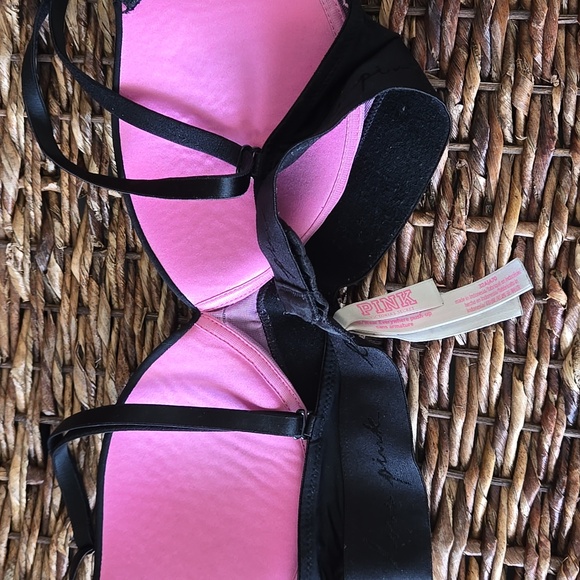 Black Bra Bundle 34A XSamll PINK and Nike - Picture 2 of 5